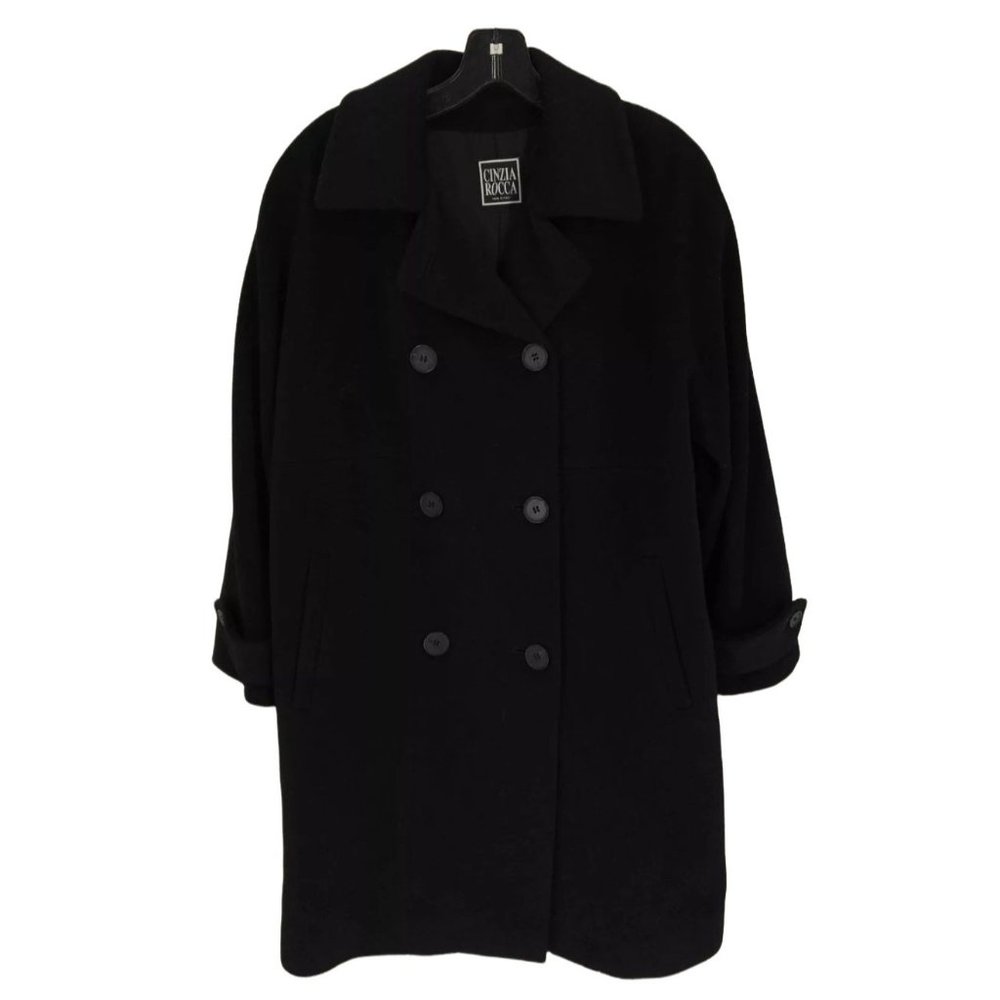 Cinza Rocca Women's Double Breasted Wool OverCoat Size 8